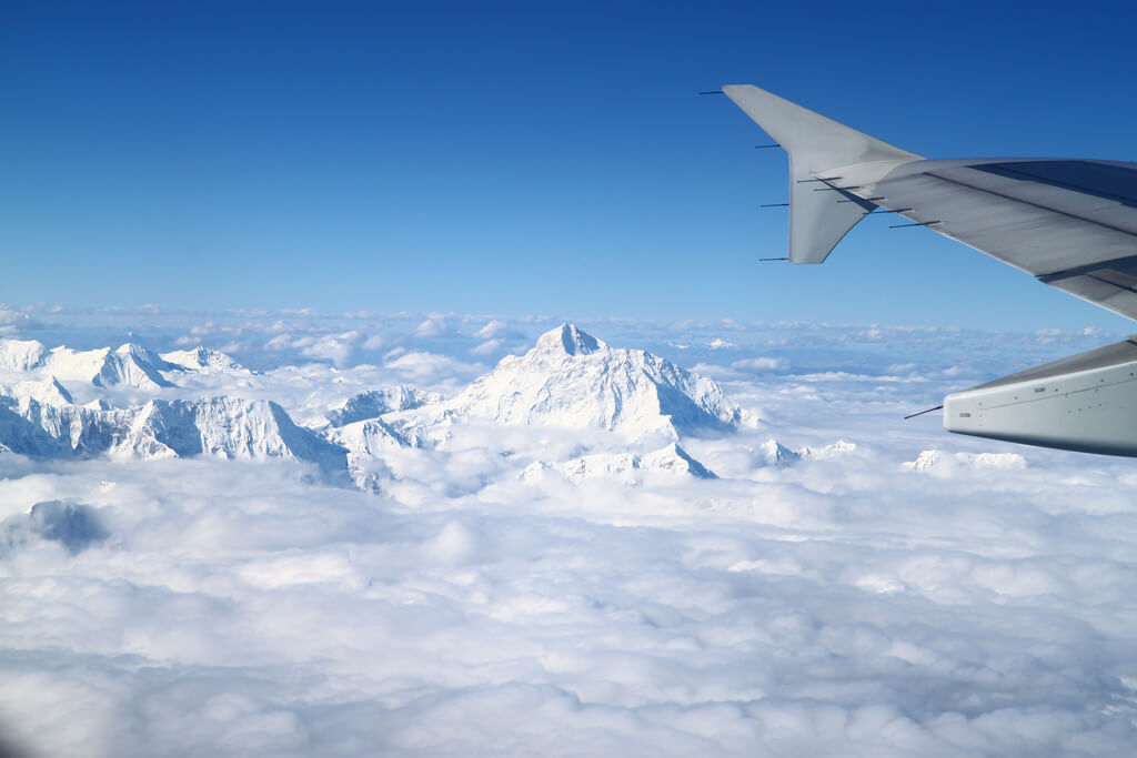 Mt. Everest View from Plane