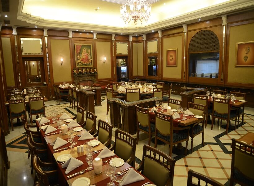 Dining at Lalit Laxmi Niwas Palace