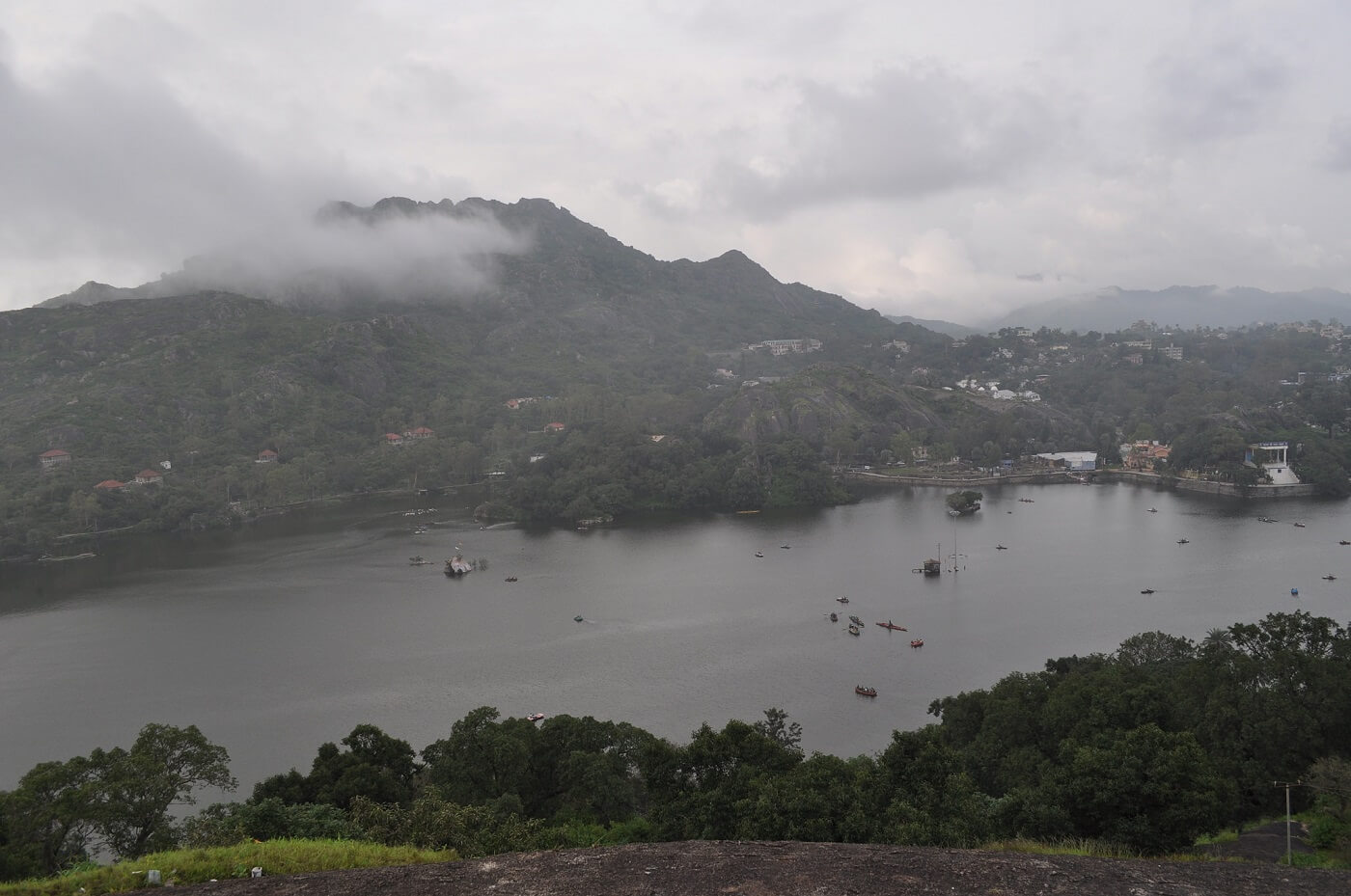 Mount Abu Nakki Lake in Monsoon