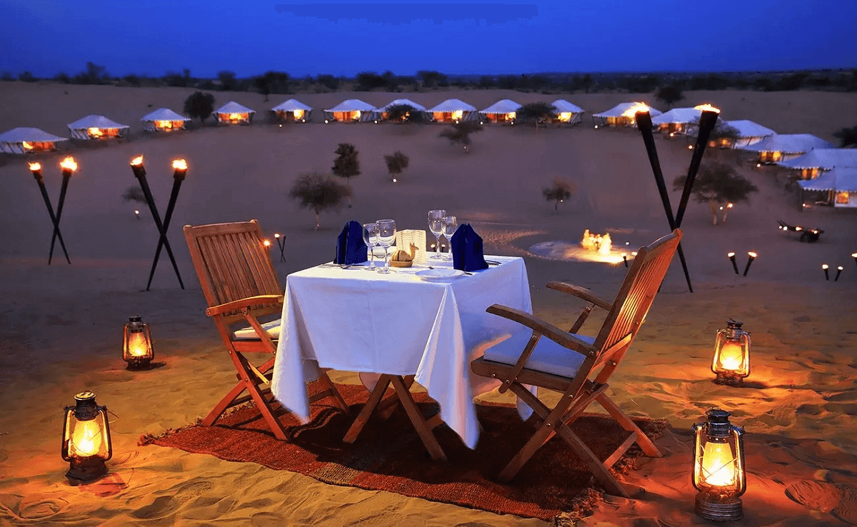 Night Stay at the Thar Desert Camp
