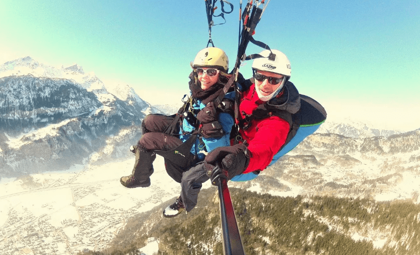 Manali Paragliding on Honeymoon