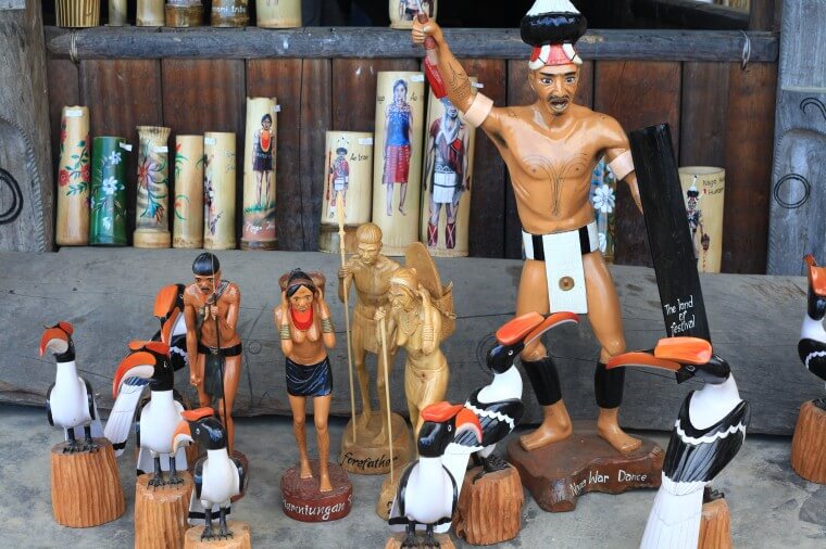 Wooden decor hornbill festival