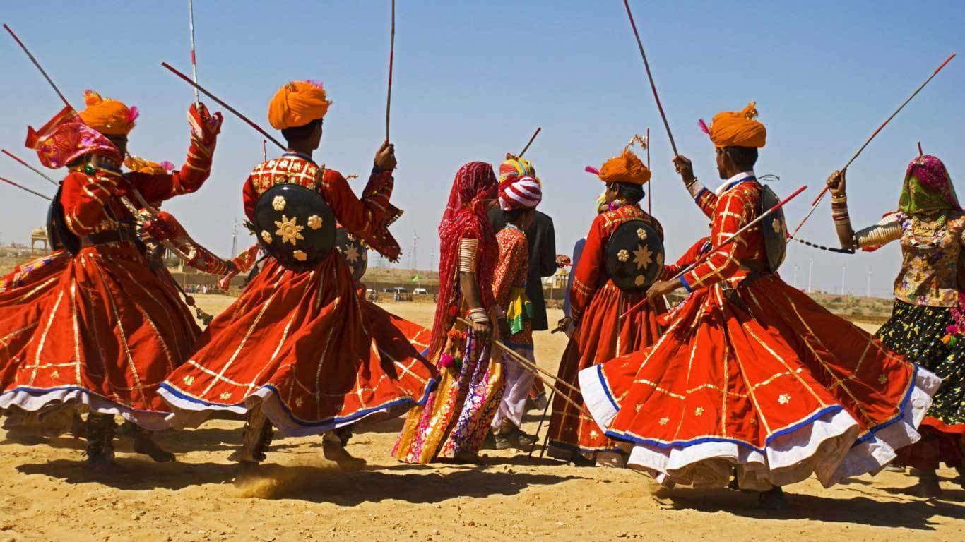 Dandi Gair Dance, Marwar Festival