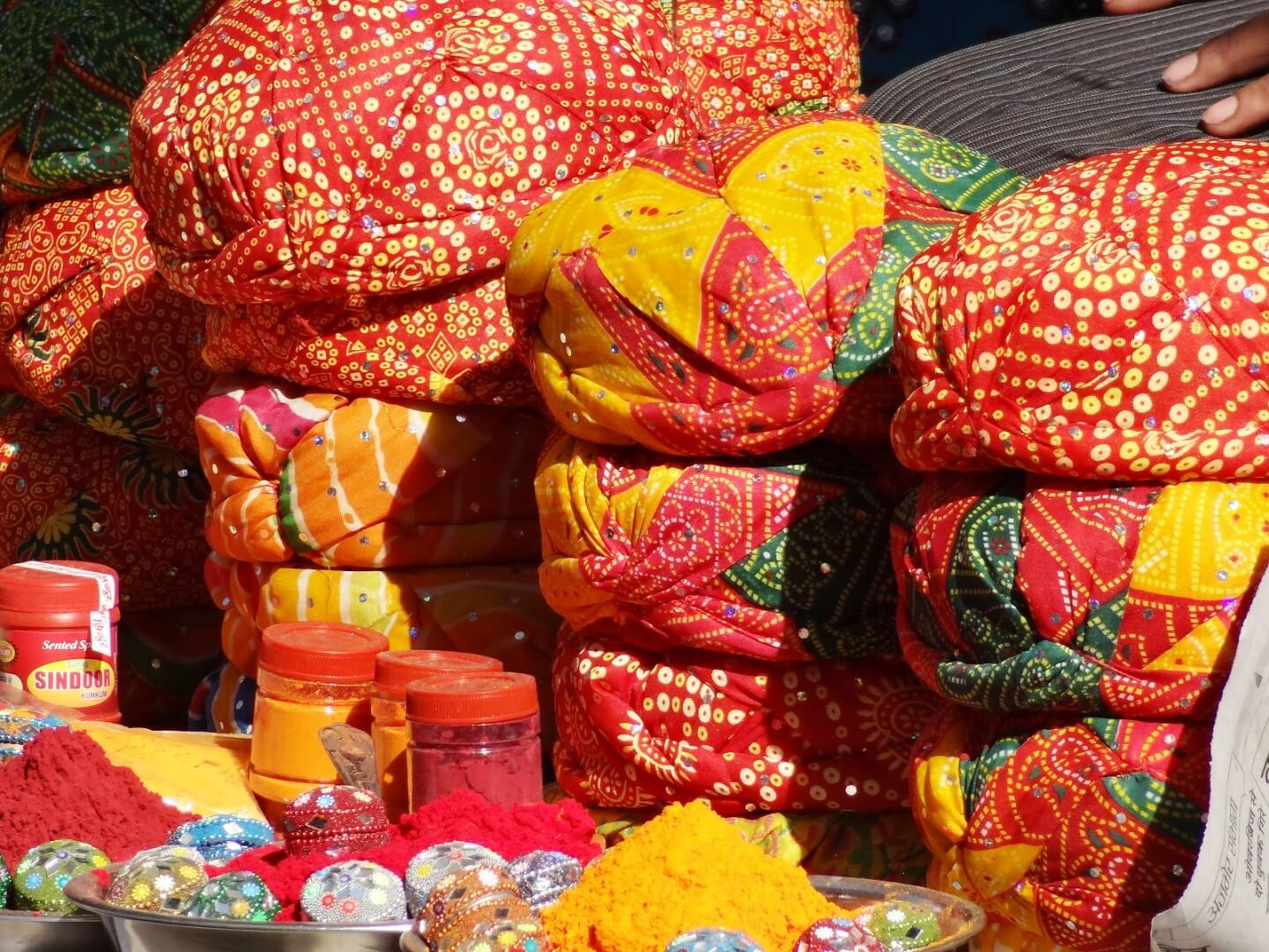 Bandhini Tie-Dye Turbans
