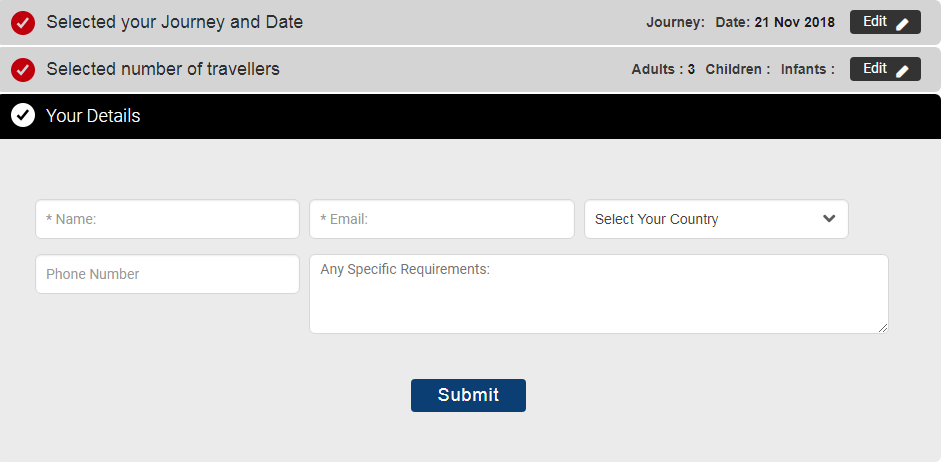 Fill Out the Complete Details