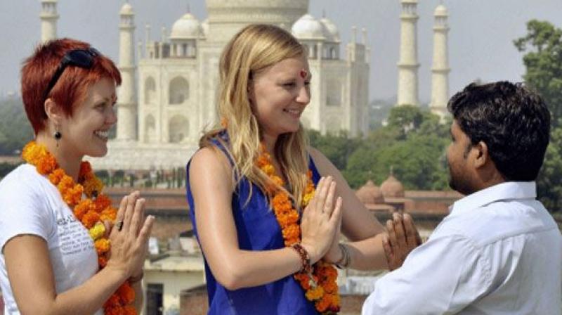 Foreigners Saying Namaste