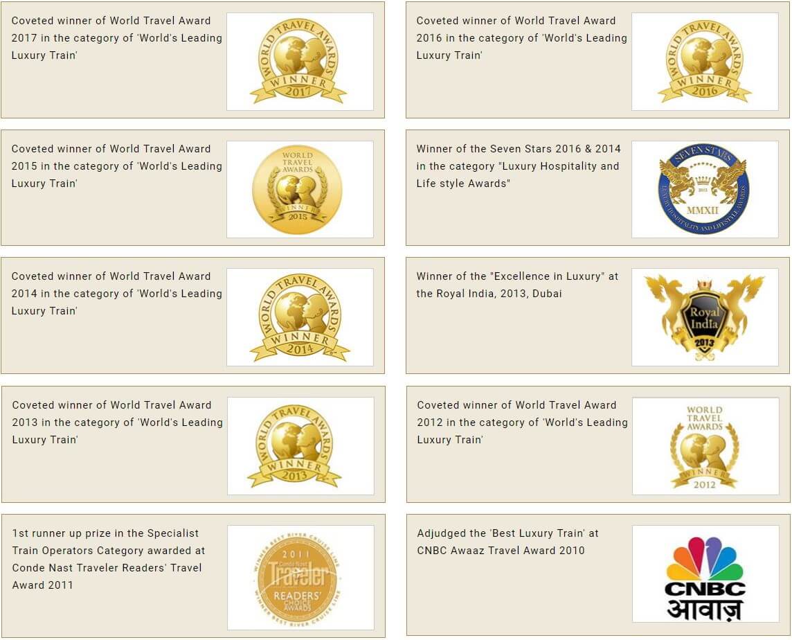 maharajas express award