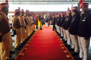 maharajas express welcome ceremony