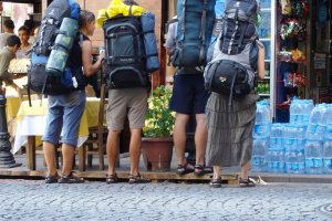 Backpackers in Goa