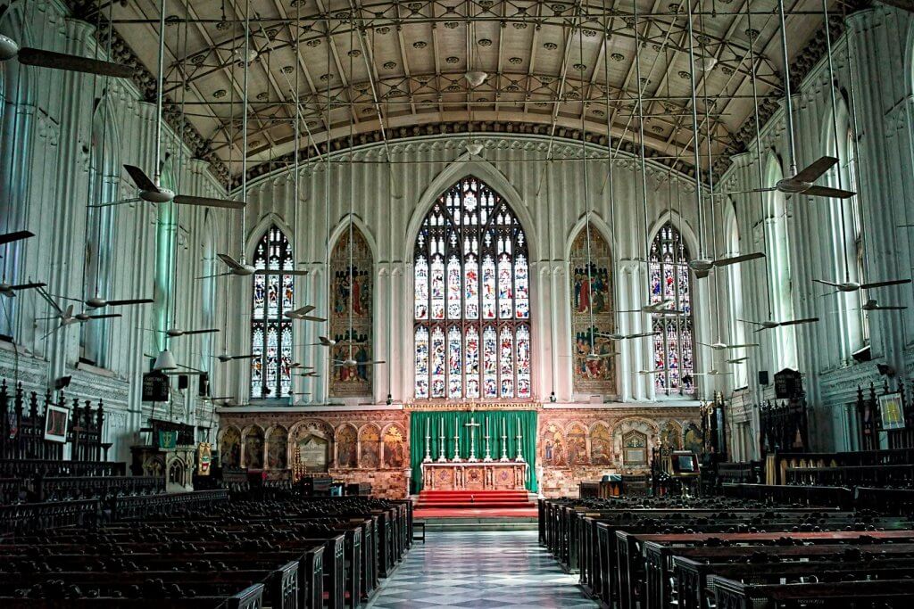 Interior of St. Paul Cathedral Kolkata
