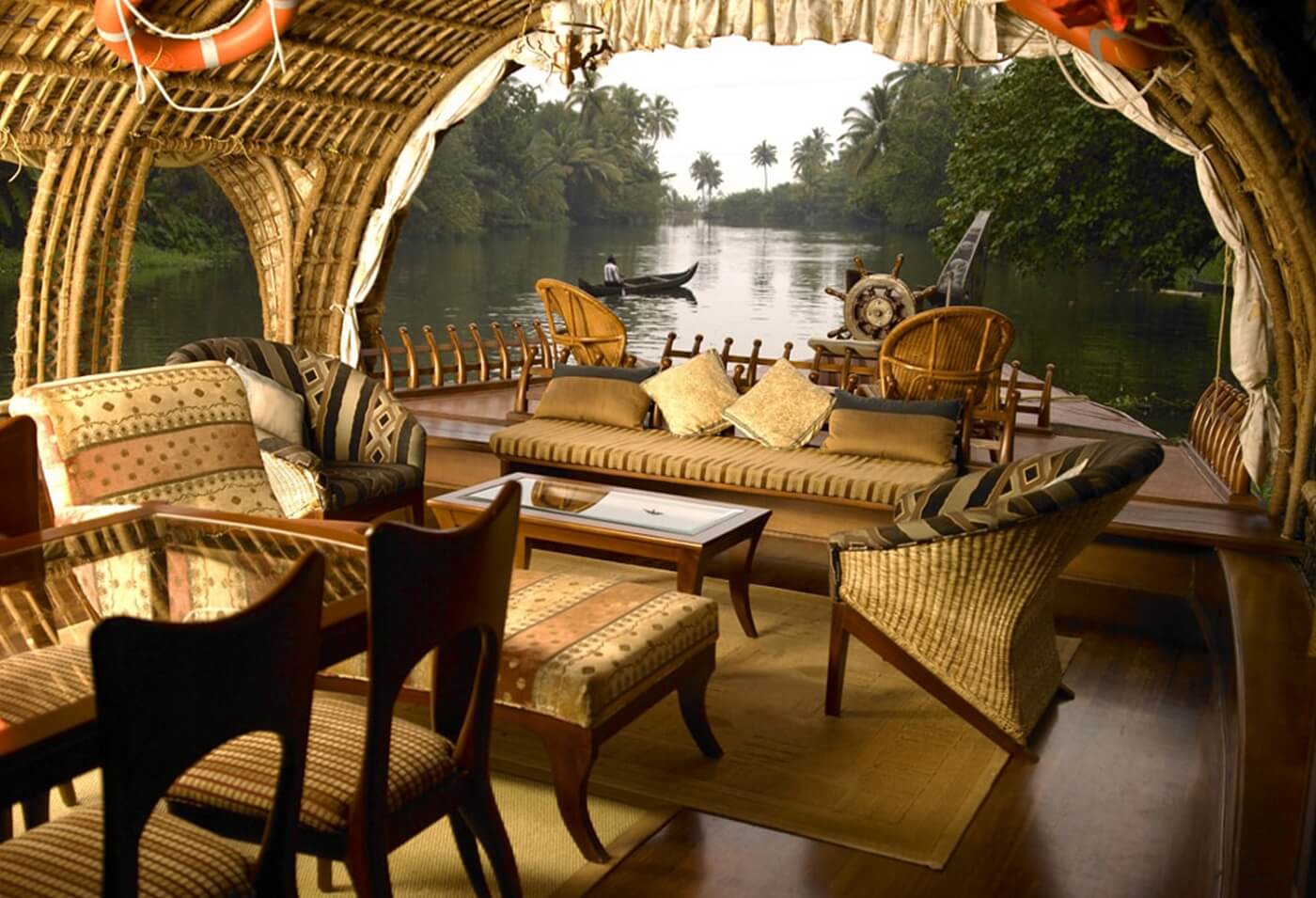 Kerala Hoseboat Sitting Area