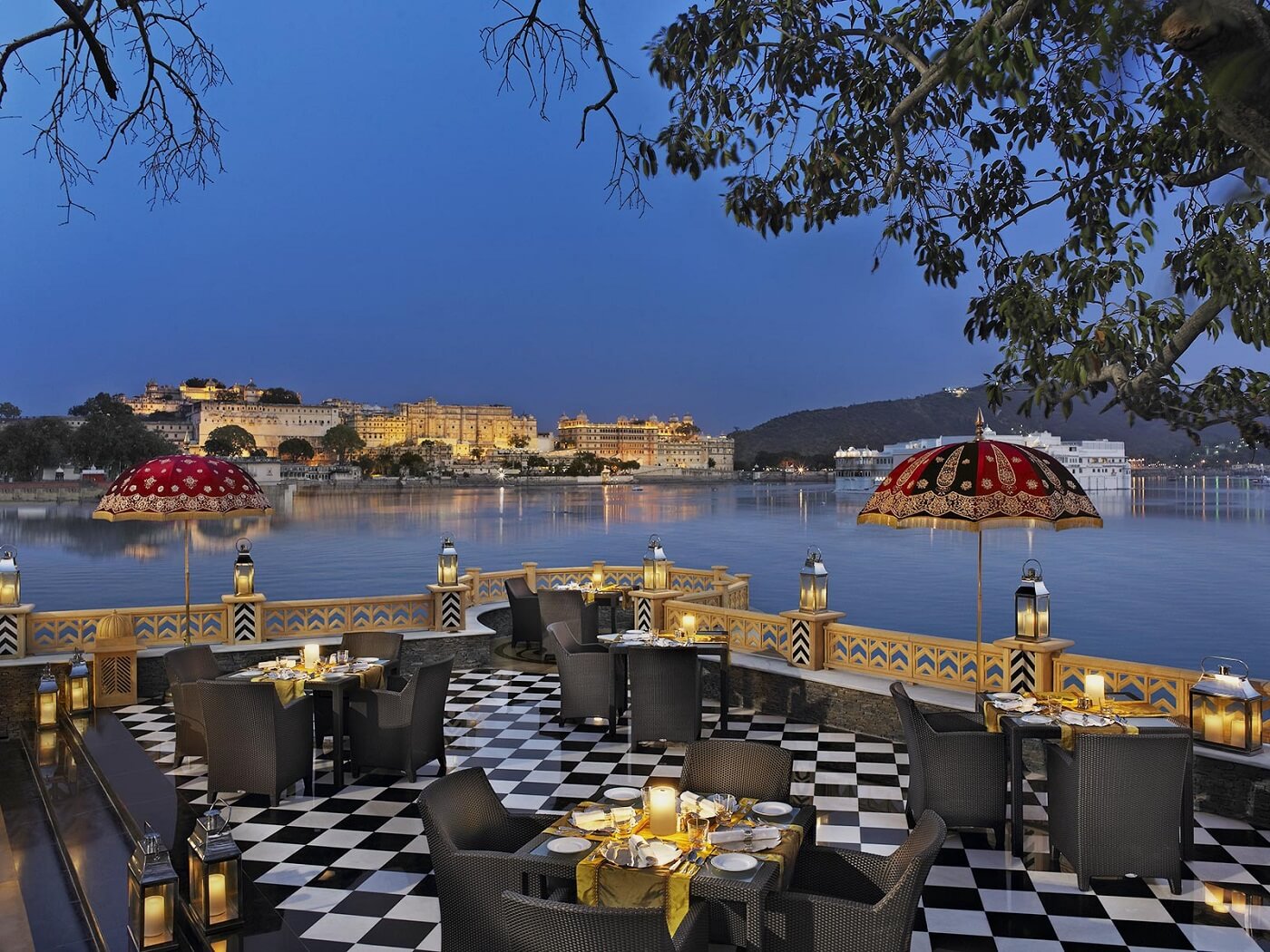 Dining at The Leela Palace, Udaipur