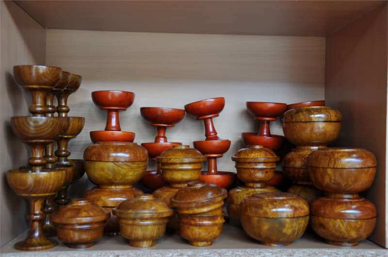 Handmade Wooden Bowls, Bhutan